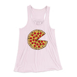 Pizza Slice Couple's Shirt Women's Flowey Racerback Tank Top Style001