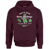 South Bend Green Stockings - Indiana - Vintage Defunct Baseball Teams - Unisex Hoodie