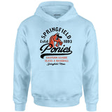 Springfield Ponies - Massachusetts - Vintage Defunct Baseball Teams - Unisex Hoodie