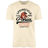 Springfield Ponies - Massachusetts - Vintage Defunct Baseball Teams - Unisex T-Shirt
