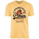 Springfield Ponies - Massachusetts - Vintage Defunct Baseball Teams - Unisex T-Shirt