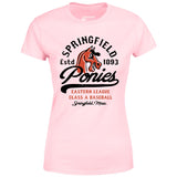 Springfield Ponies - Massachusetts - Vintage Defunct Baseball Teams - Women's T-Shirt