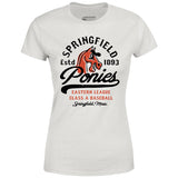 Springfield Ponies - Massachusetts - Vintage Defunct Baseball Teams - Women's T-Shirt