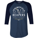 Springfield Reapers - Ohio - Vintage Defunct Baseball Teams - 3/4 Sleeve Raglan T-Shirt