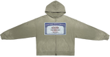 Social Security Destroyed Dystopian Zip-Up Hoodie
