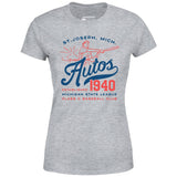 St. Joseph Autos - Michigan - Vintage Defunct Baseball Teams - Women's T-Shirt