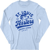 St. Louis Terriers - Missouri - Vintage Defunct Baseball Teams - Long Sleeve T-Shirt