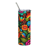 Abuela Flowers Stainless steel tumbler