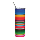 Serape Mexicano Vibes Stainless steel tumbler