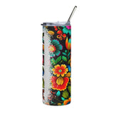 Abuela Flowers Stainless steel tumbler