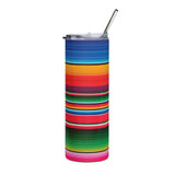 Serape Mexicano Vibes Stainless steel tumbler