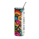 Abuela Flowers Stainless steel tumbler