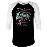 Stardust Hotel - Vintage Las Vegas - 3/4 Sleeve Raglan T-Shirt