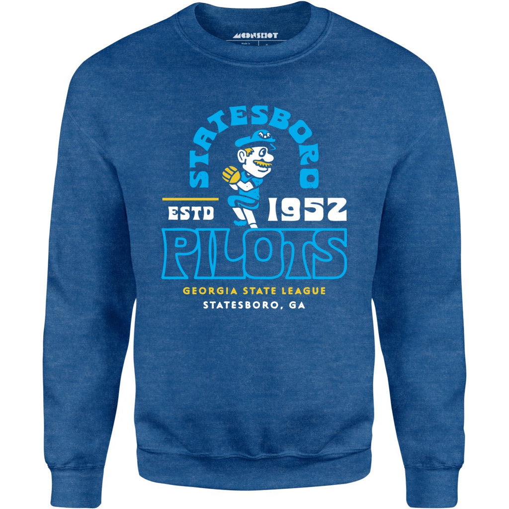 Statesboro Pilots - Georgia - Vintage Defunct Baseball Teams - Unisex Sweatshirt