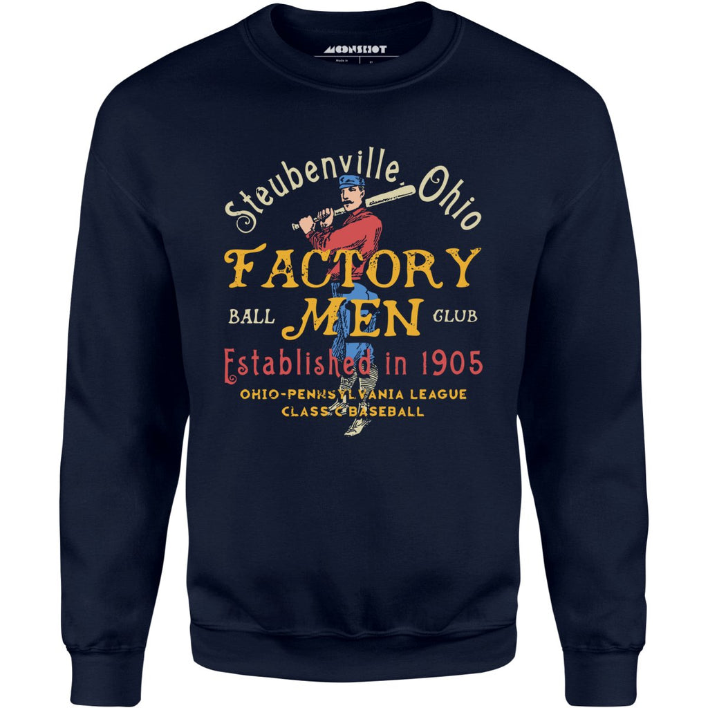 Steubenville Factory Men - Ohio - Vintage Defunct Baseball Teams - Unisex Sweatshirt