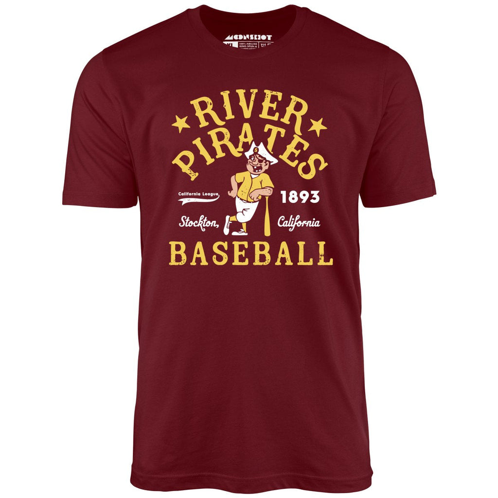 Stockton River Pirates - California - Vintage Defunct Baseball Teams - Unisex T-Shirt