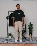Stop Watering Dead Plants 2.0 Black Oversized Cropped Tee