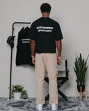 Stop Watering Dead Plants 2.0 Black Oversized Cropped Tee