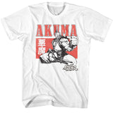 Street Fighter - Akuma Character Block Boyfriend Tee