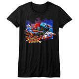 Street Fighter Alley Fight Womens T-Shirt