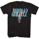 Street Fighter - Chun Li Warped Text Boyfriend Tee