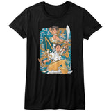 Street Fighter Dual Chun Li Womens T-Shirt