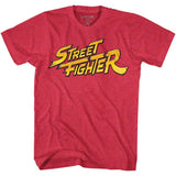 Street Fighter Red Yellow Logo Boyfriend Tee