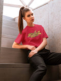 Street Fighter Red Yellow Logo Boyfriend Tee