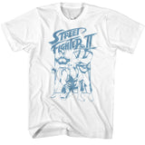 Street Fighter - Ryu Ken And Chun Li Box Boyfriend Tee
