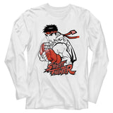 Street Fighter Ryu Red Long Sleeve T-Shirt
