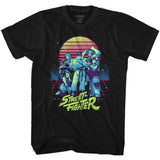 Street Fighter Synthwave Fighter Boyfriend Tee