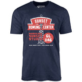 Sunset Bowling Center - Hollywood, CA - Vintage Bowling Alley - Unisex T-Shirt