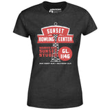 Sunset Bowling Center - Hollywood, CA - Vintage Bowling Alley - Women's T-Shirt