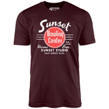 Sunset Bowling Center v2 - Hollywood, CA - Vintage Bowling Alley - Unisex T-Shirt