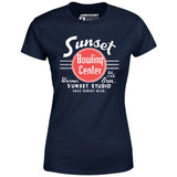 Sunset Bowling Center v2 - Hollywood, CA - Vintage Bowling Alley - Women's T-Shirt