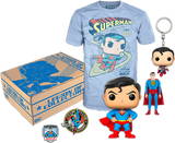 Funko DC Legion Of Collectors Superman Complete Box Shirt Size Xl