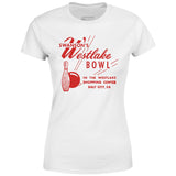 Swanson's Westlake Bowl - Daly City, CA - Vintage Bowling Alley - Women's T-Shirt
