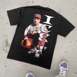 ICE T 'WHAT YA WANNA DO' HEAVY FADED BLACK T-SHIRT