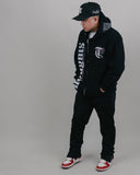 T-Rose Black Full Zip Hoodie