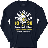 Tacoma Daisies - Washington - Vintage Defunct Baseball Teams - Long Sleeve T-Shirt