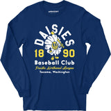 Tacoma Daisies - Washington - Vintage Defunct Baseball Teams - Long Sleeve T-Shirt