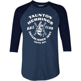 Taunton Herrings - Massachusetts - Vintage Defunct Baseball Teams - 3/4 Sleeve Raglan T-Shirt