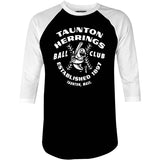 Taunton Herrings - Massachusetts - Vintage Defunct Baseball Teams - 3/4 Sleeve Raglan T-Shirt