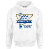 Tava Lanes - Riverside, CA - Vintage Bowling Alley - Unisex Hoodie