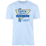 Tava Lanes - Riverside, CA - Vintage Bowling Alley - Unisex T-Shirt