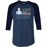 Ted Baxter - WJM-TV News Team - 3/4 Sleeve Raglan T-Shirt