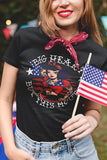 Big Heart But This Mouth 4th Of July Vintage Tee