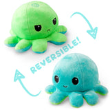 TeeTurtle Reversible Octopus Plushie (Green + Aqua)