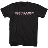 Terminator Dark Fate Dark Fate Chrome Logo Boyfriend Tee