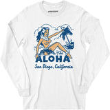 The Aloha - San Diego, CA - Vintage Tiki Bar - Long Sleeve T-Shirt